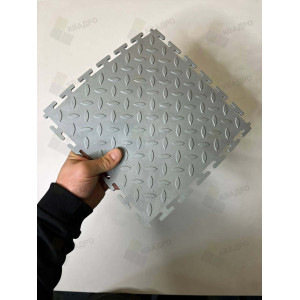 Напольное покрытие ПВХ  цвет светло серый (рисунок рис)