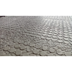 Напольное покрытие ПВХ цвет светло серый (рисунок монета) Напольное покрытие ПВХ цвет светло серый (рисунок монета)