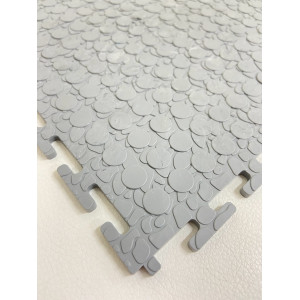 Напольное покрытие ПВХ цвет светло серый (рисунок монета) Напольное покрытие ПВХ цвет светло серый (рисунок монета)