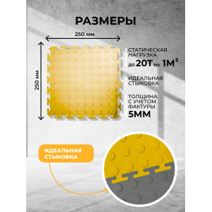 Напольное покрытие ПВХ цвет желтый (рисунок монета) Напольное покрытие ПВХ цвет желтый (рисунок монета)