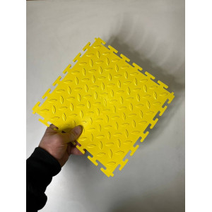 Напольное покрытие ПВХ цвет желтый (рисунок рис)